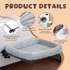 BALAPET Firm Bedside Cat Bed, Cat Bed with Soft Guardrail