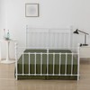 xuan dian Queen Bed Skirt, Pleated Waffle Weave Bed Skirt