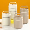 Stainless Steel Insulated Food Jar Double Layer 620ml Capacity Leak