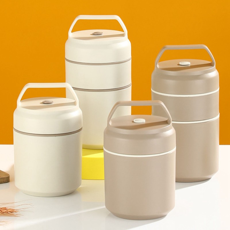 Stainless Steel Insulated Food Jar Double Layer 620ml Capacity Leak