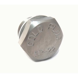 GoldPlug Stainless Steel Magnetic Drain Plug AP-22-1″ Hex Head, M22 x 1.5 Threads, 13.5mm Thread Length, 22.5mm OAL, uses Extra washers SW-22