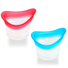 2 Stücke 10ml Silikon Augen Bade Tasse AugenspüLung Tragbare Augen Badewanne Weiche Augen Waschschale Wiederverwendbar Augenpflege-Werkzeug Augenreinigung Werkzeug für Brillen Pflege Beruhigung Müder
