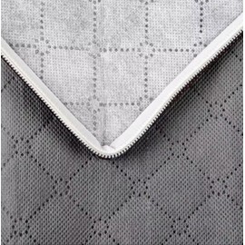 Casabella 3 Pack Storage Bags with Lids - 115L Large Capacity Bedding Storage Bags Packing Boxes for Moving House, Wardrobe Storage Bags with Reinforced Handles & Clear Window for Duvet, Grey