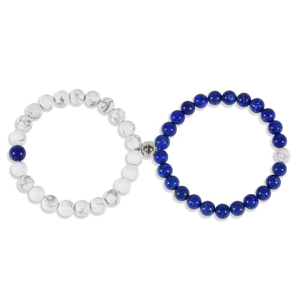 COAI Couples Mutual Attraction Distance Magnetic Howlite Lapis Lazuli Stone