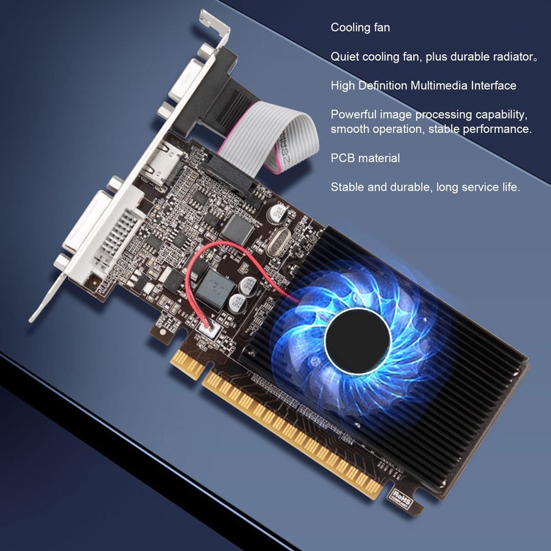 GT610 Graphics Card, 2GB 64 Bit Computer Graphics Card, High
