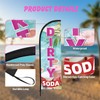 WODICY Dirty Soda Feather Flag with Poles 8.2ft Soda Bar