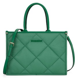 Montana West Oversize Puffy Handbag for Women Top Handle Quilted Designer Satchel Christmas Gift JL-MWC-213GN