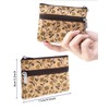 Boshiho Eco-Friendly Cork Zip Wallet with Key Ring, Green (green