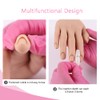 Mano de práctica profesional de silicona para uñas acrílicas con