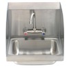 Commercial Hand Sink with Faucet and Sidesplash-Bokaiya 17x15 Inch Wall
