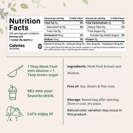 Micro Ingredients Golden Monk Fruit Sweetener – Without Erythritol