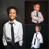 Eshwb Boys Tie Pre-Tied Adjustable Kids Neckties for Age 8-12,