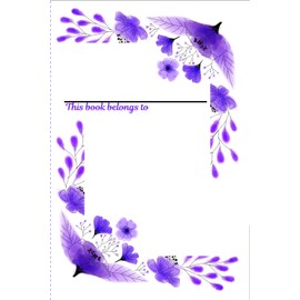 Notebook: Summer Floral Flowers Design Notebook,120 Pages, Great Book for Moms ,Students and Teachers