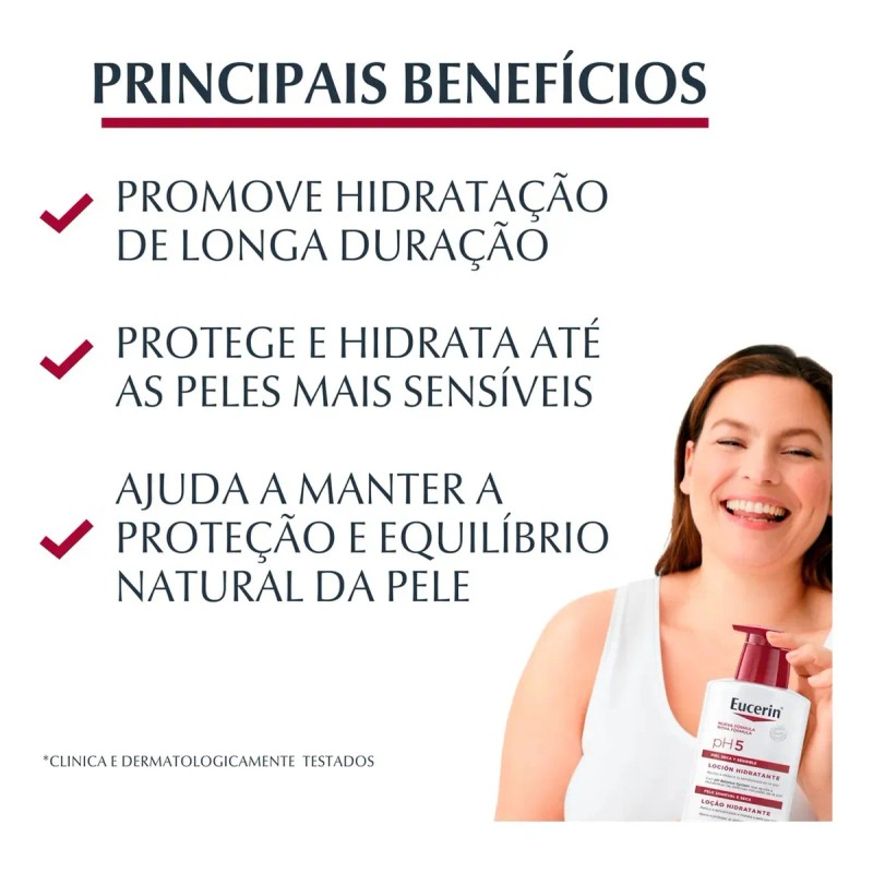 Loción Corporal Eucerin Ph5 400ml Hidratante Fluido Neutra
