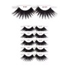 6packs Eyelashes - #301 Christina 100% Human Hair Fake Eyelashes