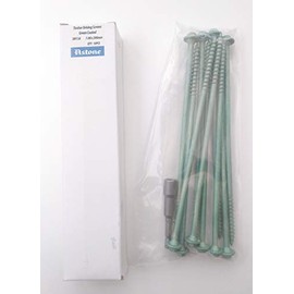 Astone Green Hex drive Timber fixing/landscaping screws with free driving bit (10, 200mm)