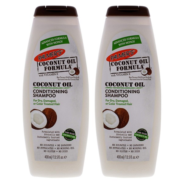 Palmers Coconut Oil Moisture Boost Shampoo 13.5 Ounce (400ml) (Pack of 2)