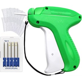lnkey Tag Gun, Standard Label Tagging Gun +5 Replacement Needle +1000 Tags Barbs 50mm Price Label for Clothes Sock Hat+Safety Cap