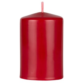 Mega Candles 1 pc Unscented Solid Dome Top Red Pillar Candles, Hand Dipped Overlay Wax Candle 2 Inch x 3 Inch, Home Décor, Spas, Weddings, Festivities, Party, Events, Memorials, Vigils, Prayers