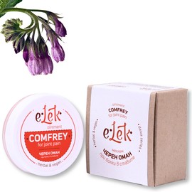 ELEK Comfrey Ointment High Dose 20 ml - Natural Comfrey Ointment for the Care of Muscle, Joint, Knee, Shoulder, Neck and Back - Body Care with Beeswax - Coconut Oil & Olive Oil Skin Care Cream