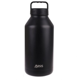 Oasis Stainless Steel Double Wall Insulated Titan Bottle 1.9L - Black