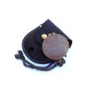 Engravable Compass Nautical Pocket Brass Compass with Leather Carry Case,Pirates