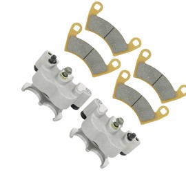 Front Left Right Brake Calipers with Pads Replacement for Polaris Ranger 500 570 800 900 Crew 900 1000 XP 570 900 1000 Replacement for 1911283 1912255 1912134