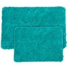 Lavish Home 2 Piece Memory Foam Shag Bath Mat -