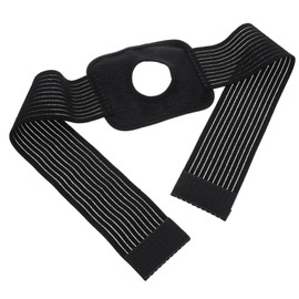 ORFOFE Multi Purpose Ankle Cooling Bag Strap Elastic Ice Pack Fixing for Relief Sports Injuries Portable Wrap for Easy Use Black