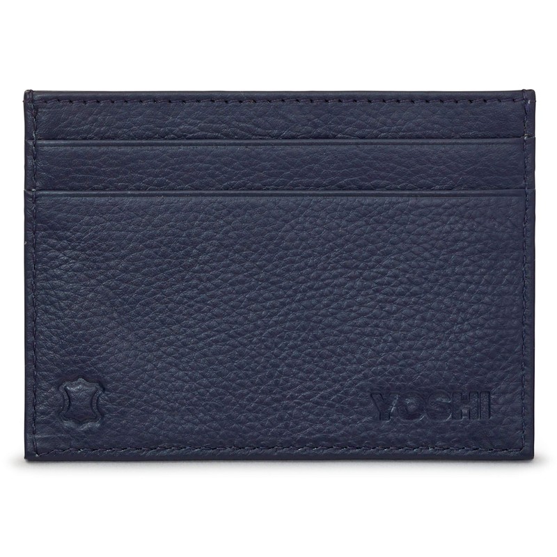 Yoshi Jane Austen Card Holder with RFID Blocking, Genuine Leather,
