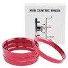 VLAOSCHI Red Alloy Aluminum Hub Centric Rings 67.1 to 73.1