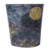 Scakbyer Trash Can, 10L/2.64 Gallon PU Leather Wastebasket, Decorative Waterproof