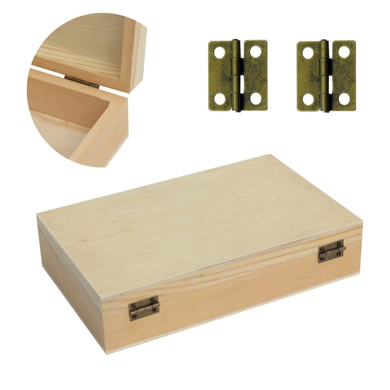 100pcs Small Box Hinges, Granmp Jewelry Box Hinges Retro Butt
