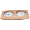 2 In-1 Wood Thermo Hygrometer Thermometer Hygrometer Sauna Room Steam