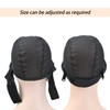 2 Pcs Headband Wig Caps Adjustable Mesh Wig Grip Cap