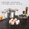 2Pcs Egg Steamer Rack with Hot Plate Gripper Set, Stackable