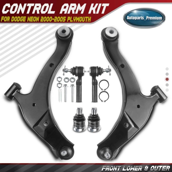 Unbranded 6x Front Control Arm w/ Ball Joint Tie Rod