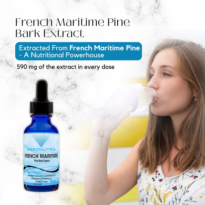 Absonutrix French Maritime Pine Bark Extract 590 mg, 4 Fl