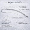 Cwyza Silver Cat Chain Collar with Removable Bell