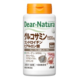 Dear-Natura Glucosamine, Chondroitin, Hyaluronic Acid, 180 Tablets (30 Day Supply), Asahi Supplement, Made in Japan Factories