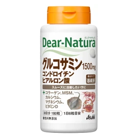 Dear-Natura Glucosamine, Chondroitin, Hyaluronic Acid, 180 Tablets (30 Day Supply), Asahi Supplement, Made in Japan Factories