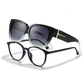 IGnaef Fit Over Sunglasses for Women Men, Polarized Over Glasses Sunglasses UV Protection Snap Shade CIF7511M