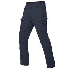 MANSDOUR Men's Hiking Tactical Pants Stretch Cotton Cargo Work Pants for Men Lightweight Relaxed Fit Army Combat Military Pants Ripstop Multi Pockets Casual Construction Outdoor Trousers