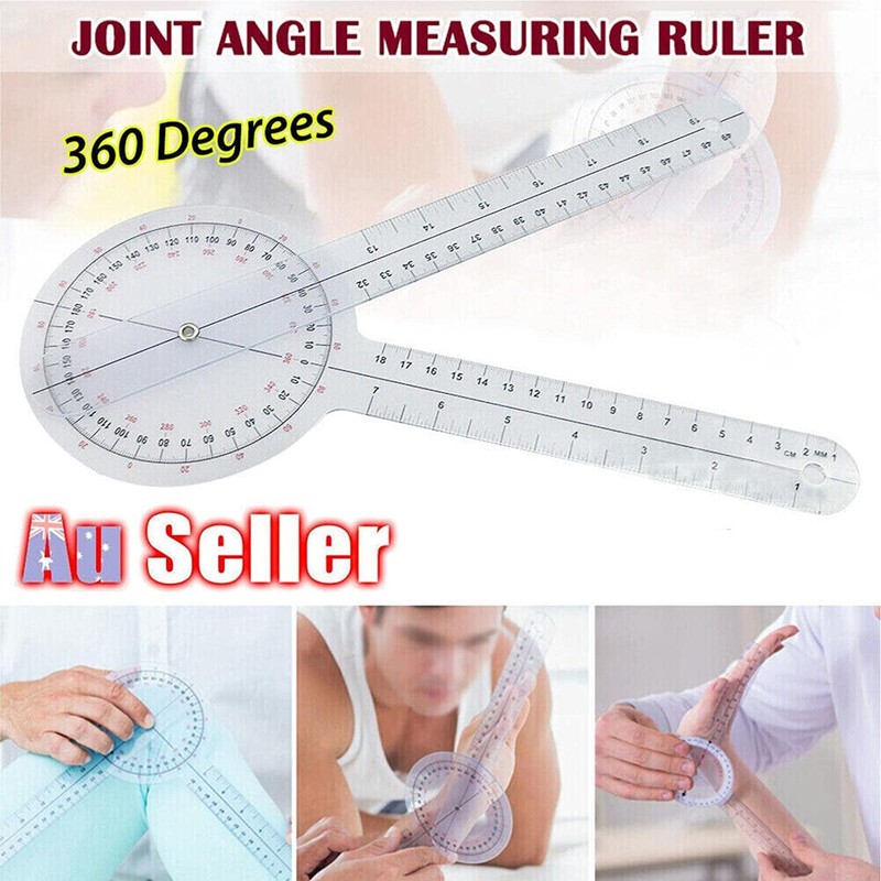 Spinals Goniometer Protractors, 3Pcs 6/8/12 Inch Therapy Protractor Measuring Angle