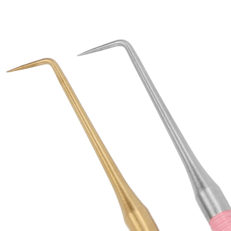 2 Teiliges Wimpernlift Dauerwellenwerkzeug, Gebogene Spitze, Kurzer Kamm B6, Doppelseitiges