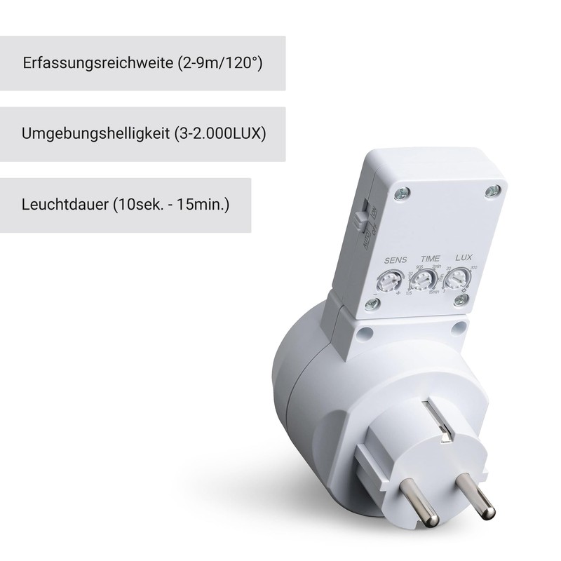 SEBSON Adaptor Plug PIR Motion Sensor – Set of 2