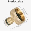 YUEHNEOM Hose Connection Adapter, 1 Inch Female Thread Tap Connector