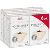 Melitta #4 Pour-Over Cone Coffee Filters, Beige, 80 Count (Pack