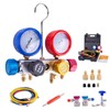 BACOENG Pro 4 Way AC Diagnostic Manifold Gauge Complete Set