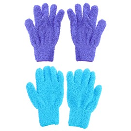 BESPORTBLE Microfiber dusting Gloves, 4Pcs Microfiber Auto Dusting Cleaning Gloves Home Cleaning Coral Fleece Gloves for Home, Auto